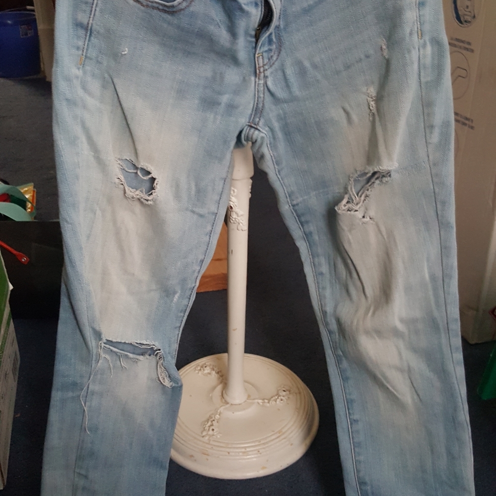American Eagle Purposefully Distressed Jeans